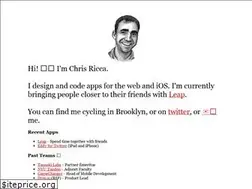Sites similar to chrisricca.com