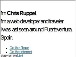 Sites similar to chrisruppel.com