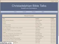 Sites similar to christadelphianbibletalks.com