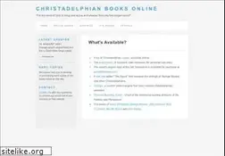 Sites similar to christadelphianbooks.org