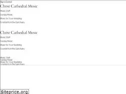 Sites similar to christcathedralmusic.org