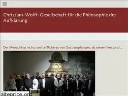 Sites similar to christian-wolff-gesellschaft.de