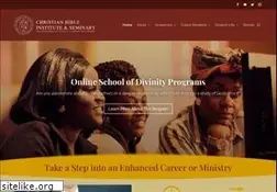 Sites similar to christianbibleinstitute.net