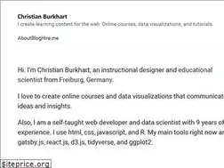 Sites similar to christianburkhart.de