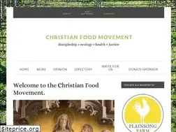 Sites similar to christianfoodmovement.org
