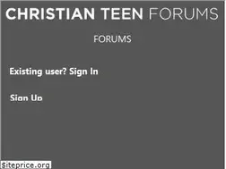 Sites similar to christianteenforums.com