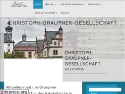 Sites similar to christoph-graupner-gesellschaft.de