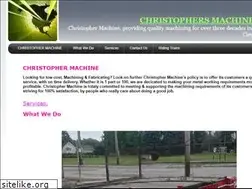 Sites similar to christophermachine.com
