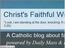 Sites similar to christsfaithfulwitness.blogspot.com