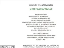 Sites similar to christusbekenner.de