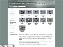 Sites similar to chromelettersandnumbers.com
