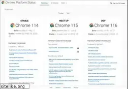 Sites similar to chromestatus.com