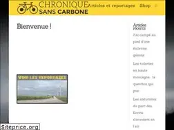 Sites similar to chroniquesanscarbone.com