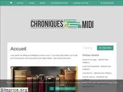 Sites similar to chroniquesdumidi.fr