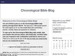 Sites similar to chronologicalbibleblog.com