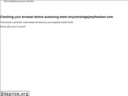 Sites similar to chryslerdodgejeepftwalton.com