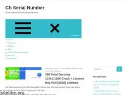 Sites similar to chserialnumber.com