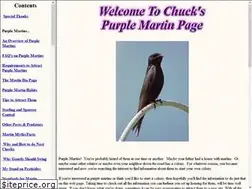 Sites similar to chuckspurplemartinpage.com