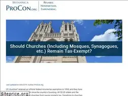 Sites similar to churchesandtaxes.procon.org