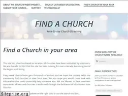 Sites similar to churchfinder.wordpress.com
