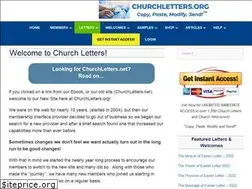 Sites similar to churchletters.net