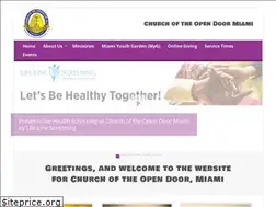 Sites similar to churchoftheopendoormiami.org
