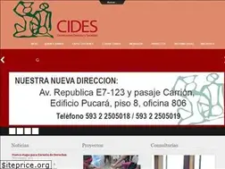 Sites similar to cides.org.ec