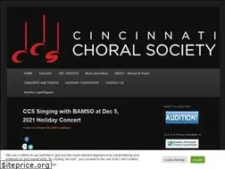 Sites similar to cincinnatichoralsociety.org