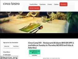 Sites similar to cincobistro.com