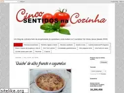 Sites similar to cincosentidosnacozinha.blogspot.com
