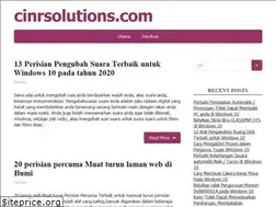 Sites similar to cinrsolutions.com