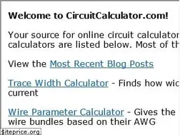 Sites similar to circuitcalculator.com
