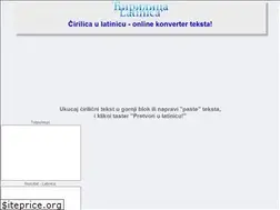 Sites similar to cirilicalatinica.com