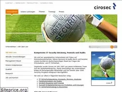 Sites similar to cirosec.de