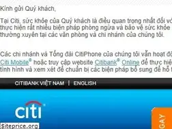 Sites similar to citibank.com.vn