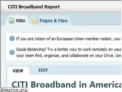 Sites similar to citibroadbandreport.pbworks.com