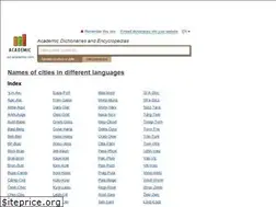 Sites similar to cities_names.en-academic.com