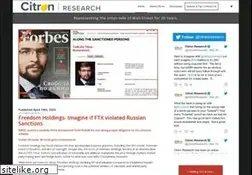Sites similar to citronresearch.com