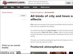 Sites similar to city.ambient-mixer.com