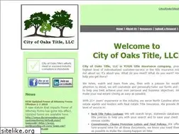Sites similar to cityofoakstitle.com
