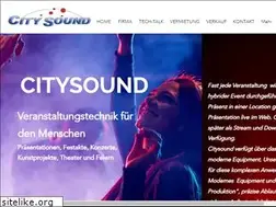 Sites similar to citysound.de