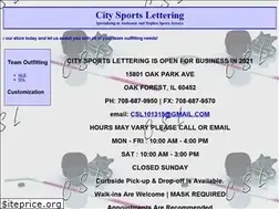Sites similar to citysportslettering.com