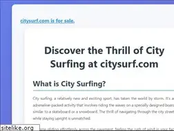 Sites similar to citysurf.com