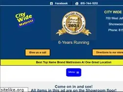 Sites similar to citywidemattress.com