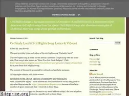Sites similar to civilrightssongs.blogspot.com