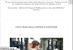 Sites similar to civilwarballgowns.com