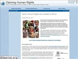 Sites similar to claiminghumanrights.org