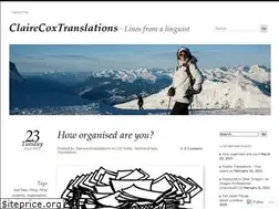 Sites similar to clairecoxtranslations.wordpress.com