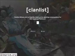 Sites similar to clanlist.io