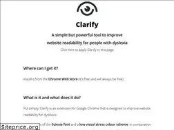 Sites similar to clarify.chris-hill.co.uk